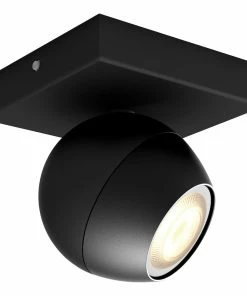Philips Hue Buckram Hue Single Spot Black 1x5W 230V White Ambience