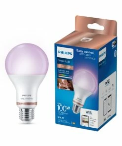 WiZ Philips Smart LED, Color, Standard, E27, 1 Lyskilde, Mat, 100W, 220-240V