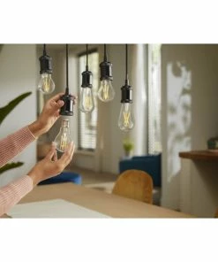 Philips Smart LED Tunable White - Filament Edison ST64 E27, Klar -Indendørs Belysning Butik philips smart led tunable white filament edison st64 e27 klar 12