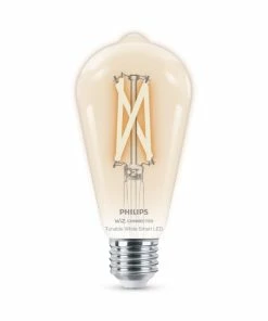 Philips Smart LED Tunable White - Filament Edison ST64 E27, Klar -Indendørs Belysning Butik philips smart led tunable white filament edison st64 e27 klar 15