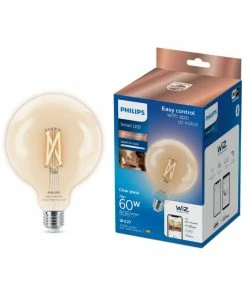 Philips Smart LED Tunable White - Filament Globe G125 E27, Klar