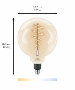 Indendørs Belysning Butik -Indendørs Belysning Butik philips smart led tunable white filament globe g200 e27 klar 1