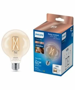 Philips Smart LED Tunable White - Filament Globe G95 E27, Klar