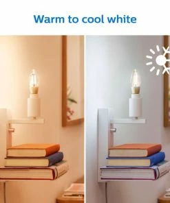 Philips Smart LED Tunable White - Filament Kerte E14, Ravfarvet -Indendørs Belysning Butik philips smart led tunable white filament kerte e14 ravfarvet 11