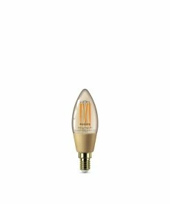 Philips Smart LED Tunable White - Filament Kerte E14, Ravfarvet -Indendørs Belysning Butik philips smart led tunable white filament kerte e14 ravfarvet 19