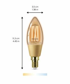 Indendørs Belysning Butik -Indendørs Belysning Butik philips smart led tunable white filament kerte e14 ravfarvet 7