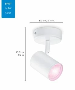 Indendørs Belysning Butik -Indendørs Belysning Butik wiz imageo spots 1x5w w 22 65k rgb color 11